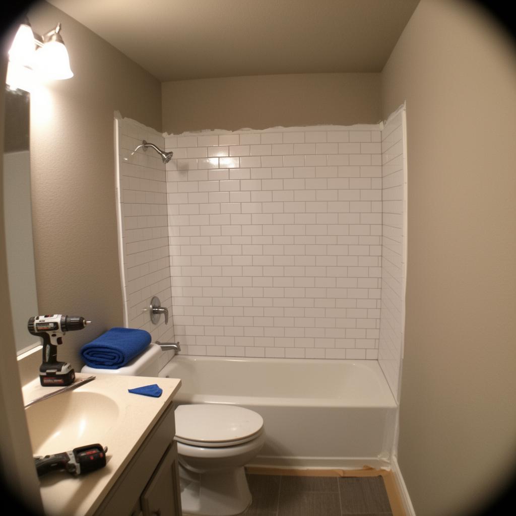 Full Bathroom Remodel before and after in Houston, TX