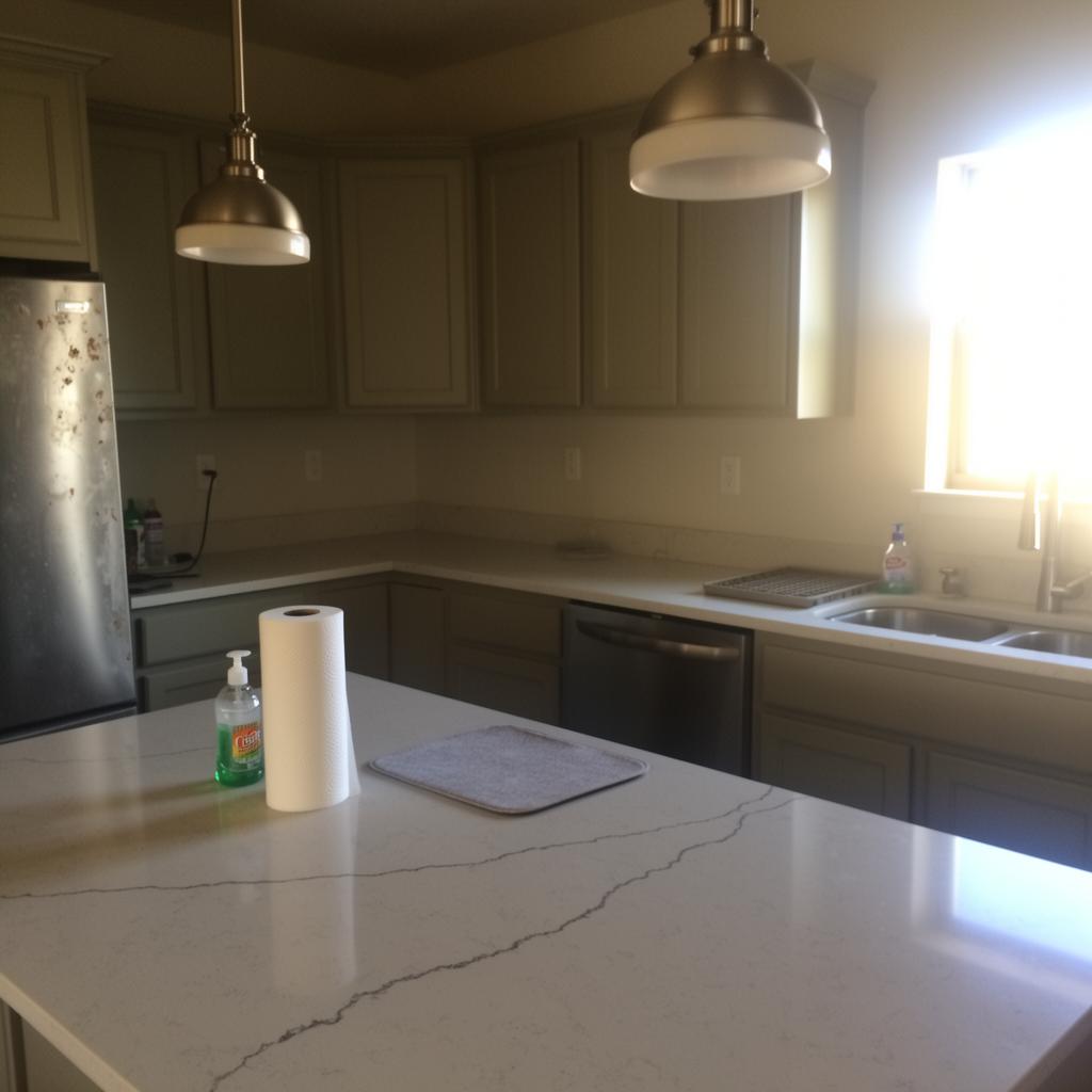 Kitchen Cabinet Refresh before and after in Katy, TX